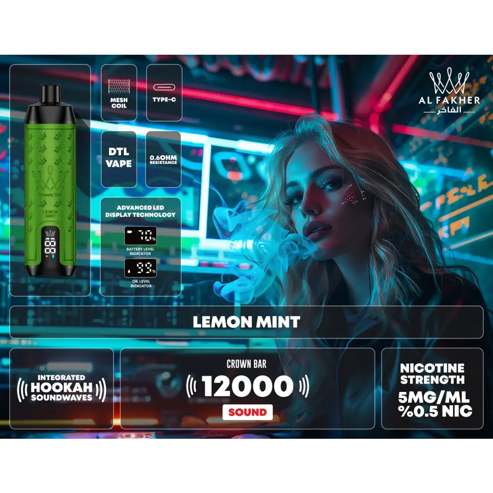 al-fakher-12000-puffs-integrated-hookah-sound-wave-disposable-lemon-931 al-fakher-12000-puffs-integrated-hookah-sound-wave-disposable-lemon-931