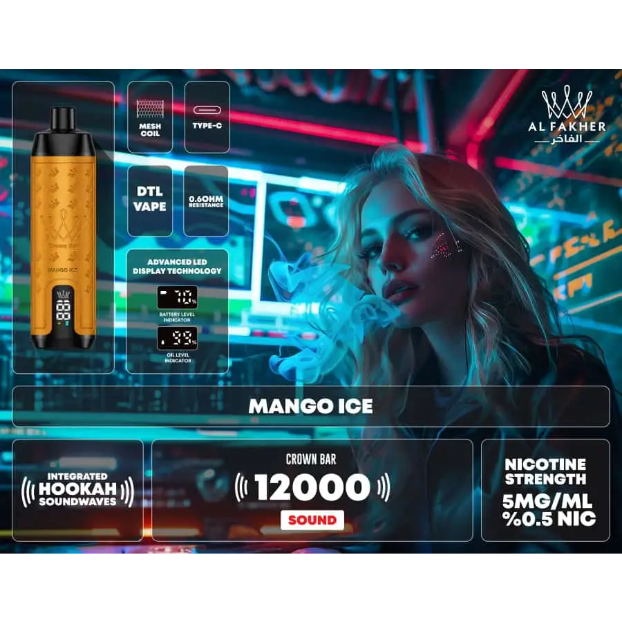 al-fakher-12000-puffs-integrated-hookah-sound-wave-disposable-mango-567 al-fakher-12000-puffs-integrated-hookah-sound-wave-disposable-mango-567
