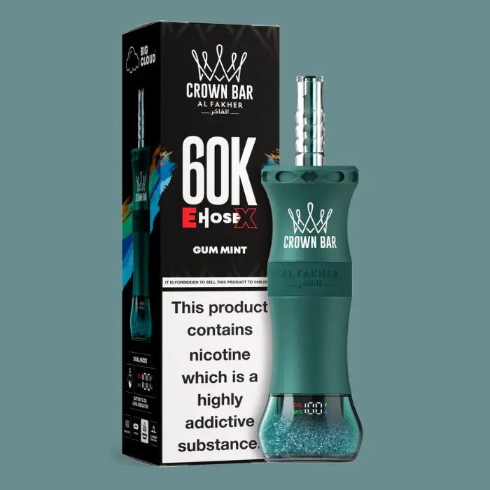 al-fakher-e-hose-x-crown-bar-60000-puffs-disposable-vape-gum-mint-693 al-fakher-e-hose-x-crown-bar-60000-puffs-disposable-vape-gum-mint-693