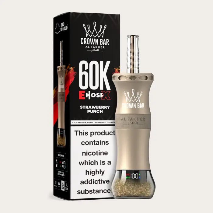 al-fakher-e-hose-x-crown-bar-60000-puffs-disposable-vape-strawberry-847 al-fakher-e-hose-x-crown-bar-60000-puffs-disposable-vape-strawberry-847