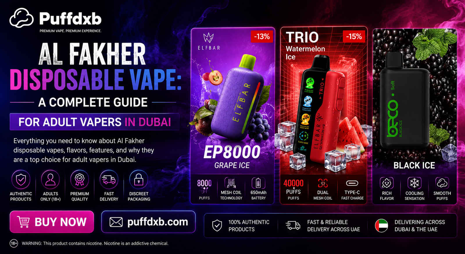 Al Fakher disposable vape