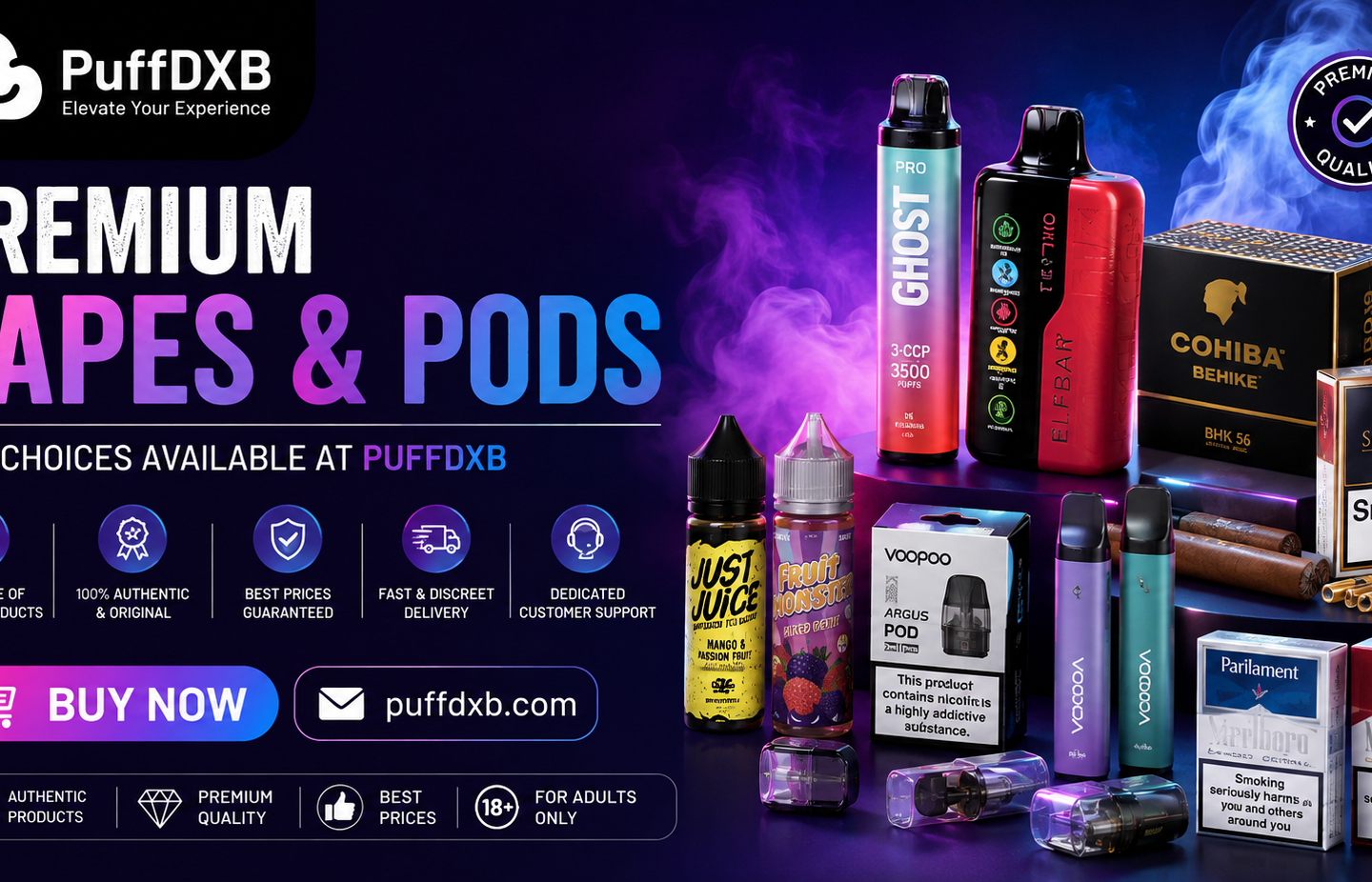 Buy Premium Vapes & Pods